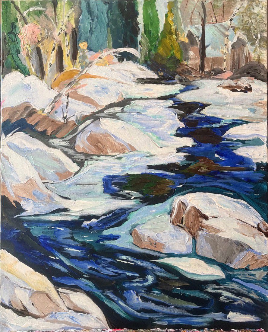 Winter's Passage, a landscape by Monique Paré